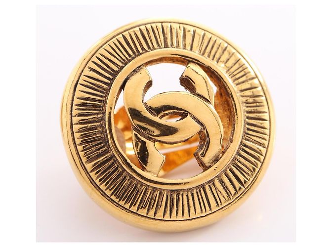 Orecchini a clip Chanel Coco Mark placcati in oro D'oro - vista 8