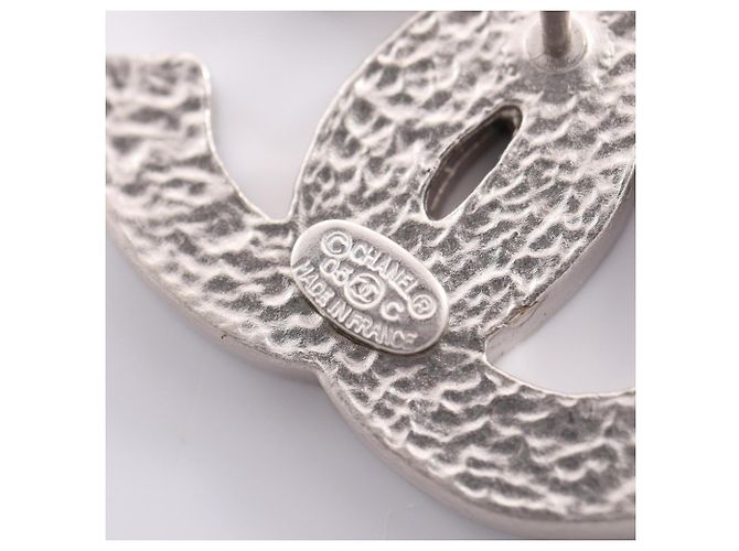 Chanel Coco Mark Stecker-Ohrringe Silber Mehrfarben - Ansicht 3