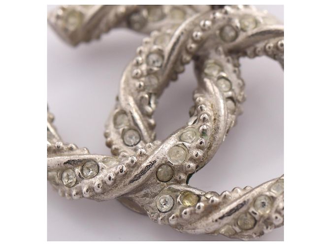 Chanel Coco Mark Silver Creolen Silber - Ansicht 9