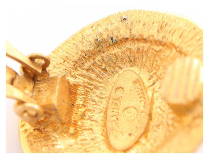 Chanel Coco Mark Logo Clip-Ohrringe Golden - Ansicht 5