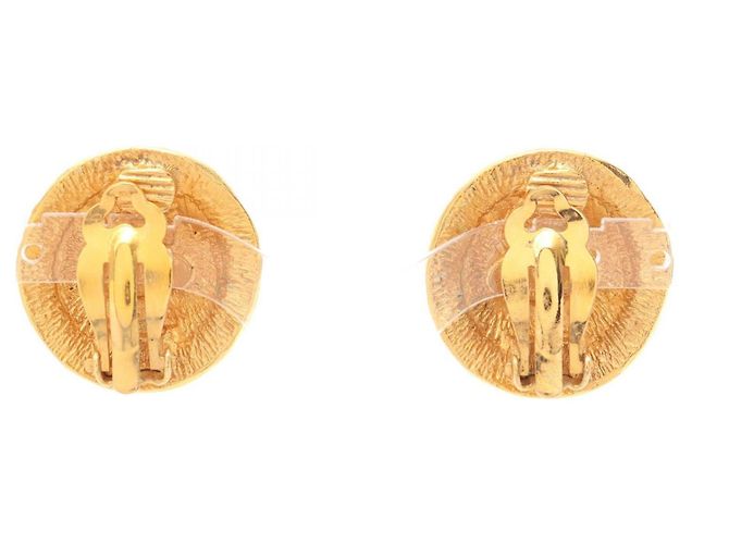 Chanel Coco Mark Logo Clip-Ohrringe Golden - Ansicht 7