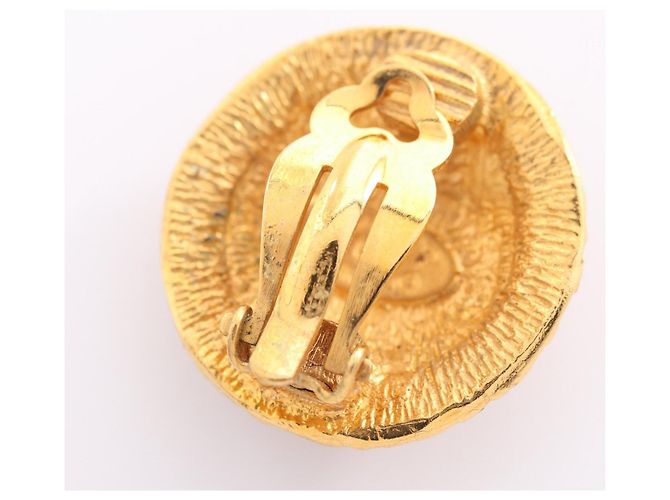 Chanel Coco Mark Logo Clip-Ohrringe Golden - Ansicht 8
