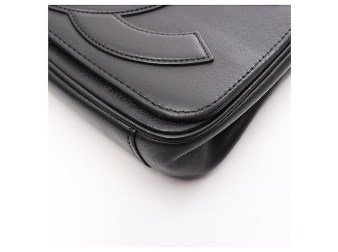 Borsa a tracolla Chanel Coco Mark Full Flap Nero - vista 8