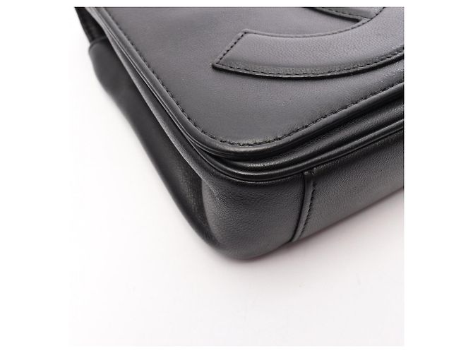 Borsa a tracolla Chanel Coco Mark Full Flap Nero - vista 9