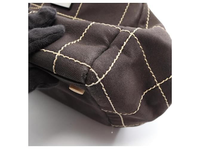 Borsa Chanel Chocolate Bar Nero - vista 10