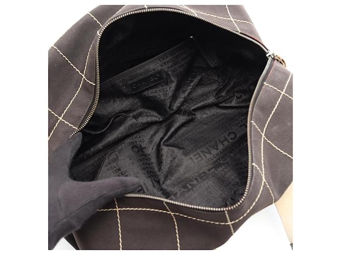 Borsa Chanel Chocolate Bar Nero - vista 3