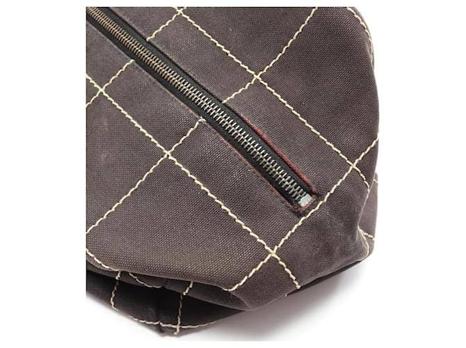 Borsa Chanel Chocolate Bar Nero - vista 8