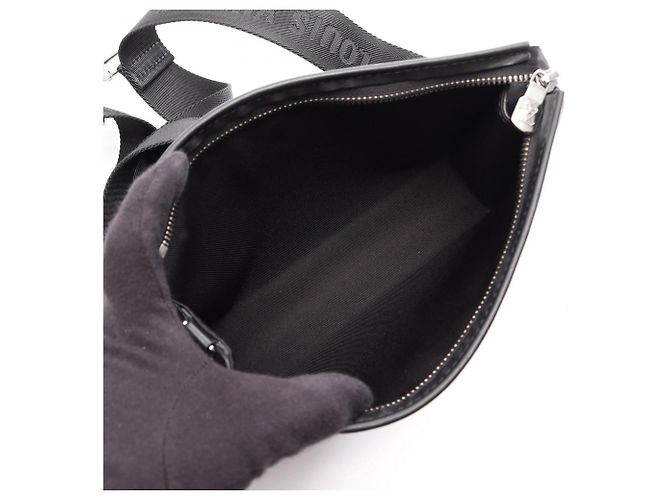 Borsa a tracolla portafoglio portatile Louis Vuitton Gaston Marrone Nero - vista 3