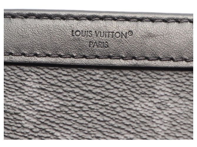 Borsa a tracolla portafoglio portatile Louis Vuitton Gaston Marrone Nero - vista 4