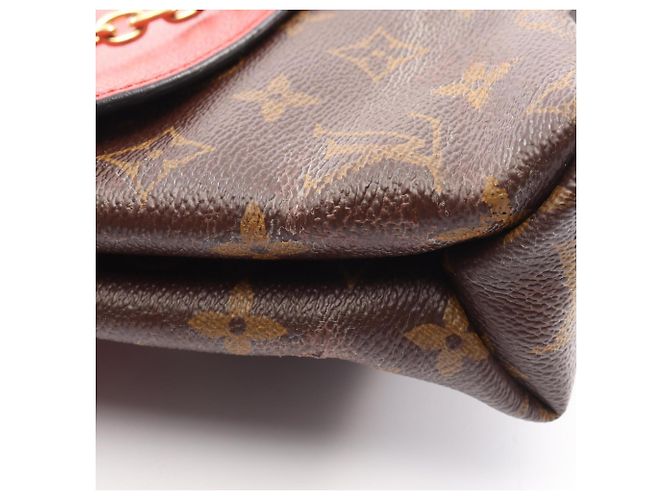 Borsa a tracolla Louis Vuitton Saint Placido Monogram Cerise Marrone Rosso Fuschia Monogramma - vista 11
