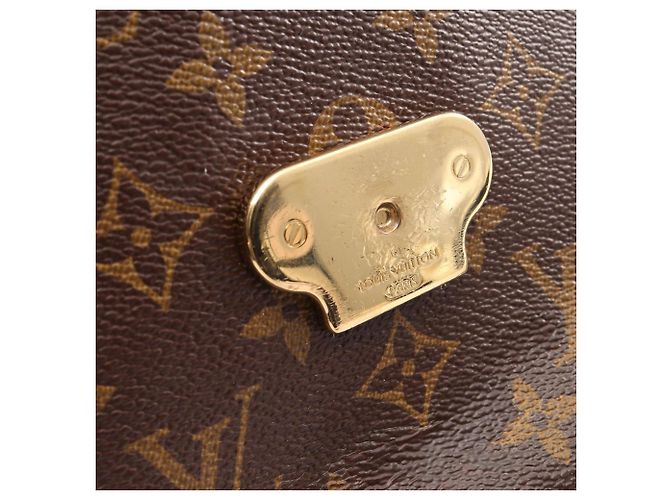 Borsa a tracolla Louis Vuitton Saint Placido Monogram Cerise Marrone Rosso Fuschia Monogramma - vista 14
