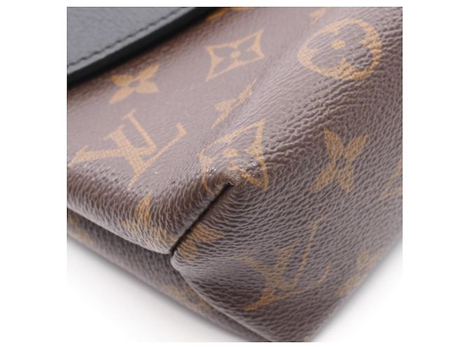 Bolsa Louis Vuitton Saint Placido Monogram Noir Marrom Preto Monograma - vista 9