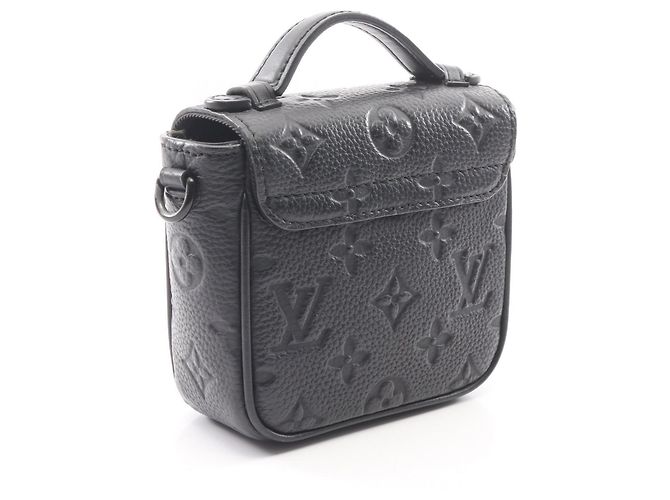 Borsa a mano 2-Way Louis Vuitton Pico S Lock Taurillon Monogram Noir Nero - vista 2