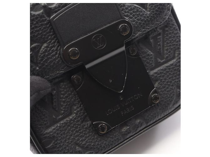 Borsa a mano 2-Way Louis Vuitton Pico S Lock Taurillon Monogram Noir Nero - vista 9