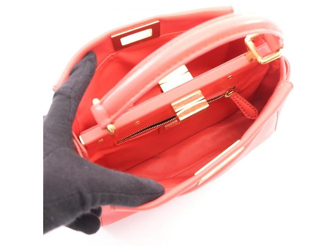 Borsa Fendi Mini Peekaboo 2-Way Rosa - vista 3