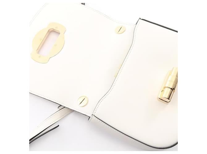 Borsa a tracolla Prada City Calf Bianco - vista 10