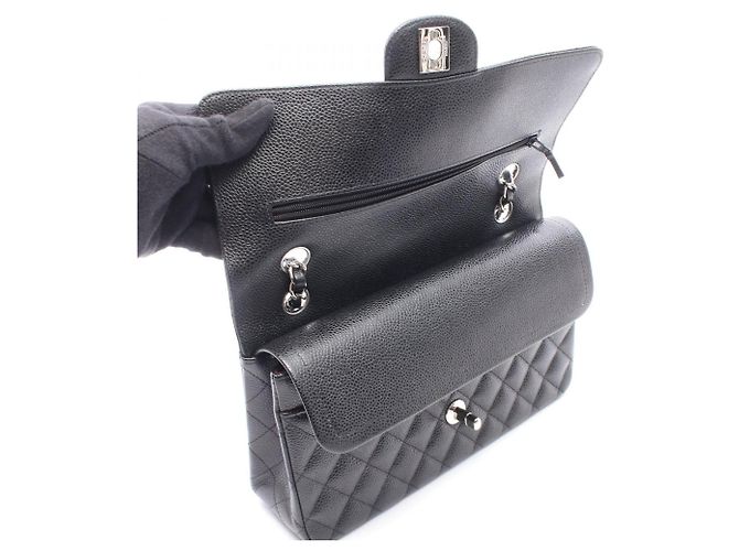 Timeless Borsa a tracolla Chanel Matelassé Double Flap Nero - vista 8