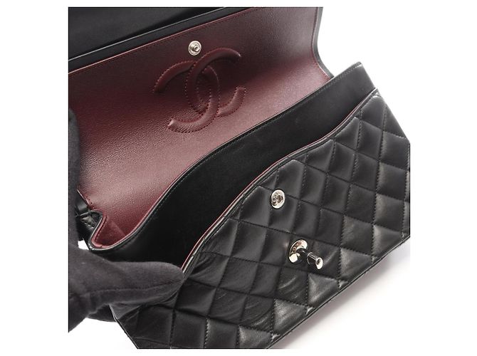 Borsa Chanel Matelassé Double Flap Nero - vista 14
