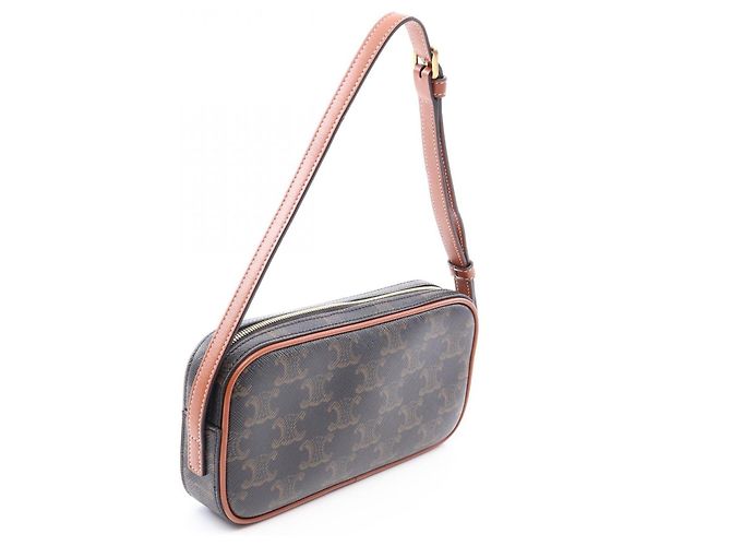 Céline Celine Cuile Triomphe Mini Camera Bag Braun Schwarz - Ansicht 2