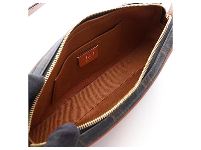 Céline Celine Cuile Triomphe Mini Camera Bag Braun Schwarz - Ansicht 3
