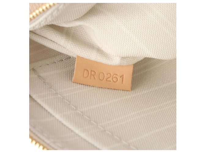 Borsa a tracolla Louis Vuitton Multi Pochette Accessoires Rosa Bianco Beige - vista 5