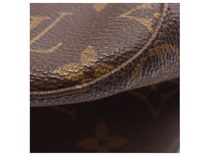 Borsa a tracolla Louis Vuitton Looping MM Monogram Marrone - vista 10