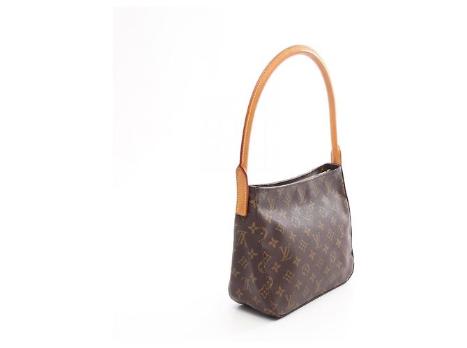 Borsa a tracolla Louis Vuitton Looping MM Monogram Marrone - vista 2