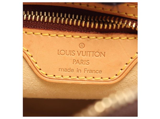 Borsa a tracolla Louis Vuitton Looping MM Monogram Marrone - vista 4