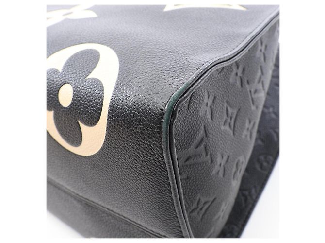Borsa Tote Louis Vuitton OnTheGo GM Monogram Empreinte Nero Multicolore - vista 7