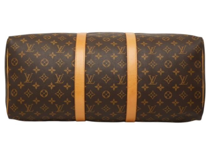 Borsa Boston Louis Vuitton Monogram Keepall 50 Marrone Monogramma - vista 3