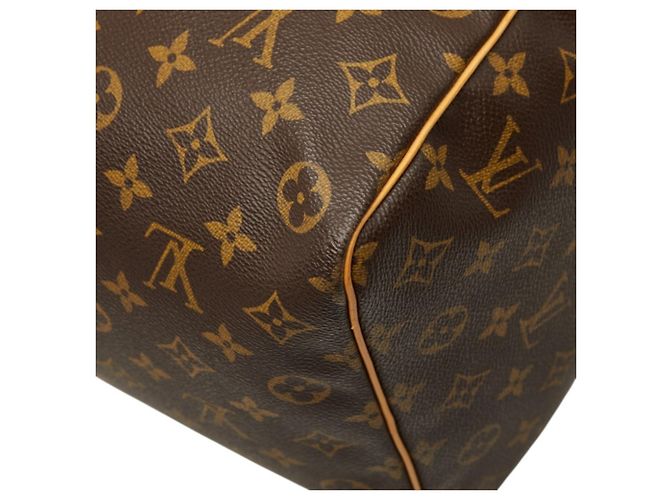 Borsa Boston Louis Vuitton Monogram Keepall 50 Marrone Monogramma - vista 7
