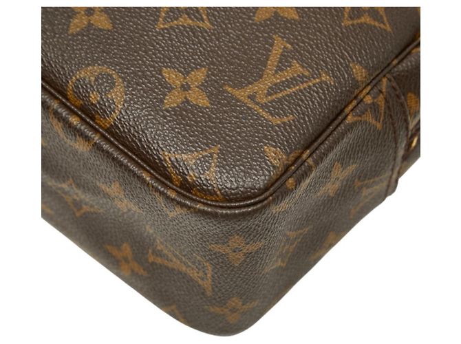 Borsa a Clutch Louis Vuitton Monogram Trousses Toilette 28 Marrone Monogramma - vista 4