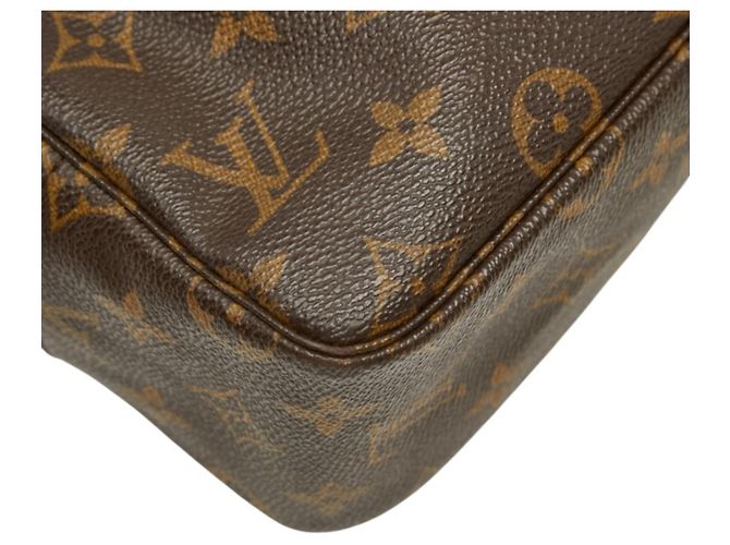 Borsa a Clutch Louis Vuitton Monogram Trousses Toilette 28 Marrone Monogramma - vista 7