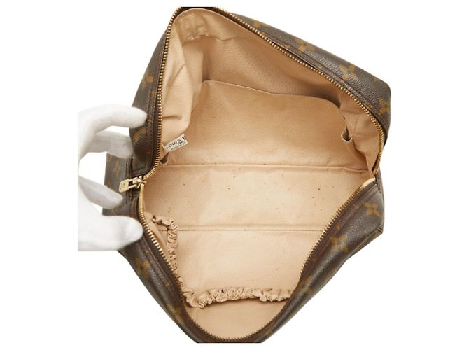 Borsa a Clutch Louis Vuitton Monogram Trousses Toilette 28 Marrone Monogramma - vista 8