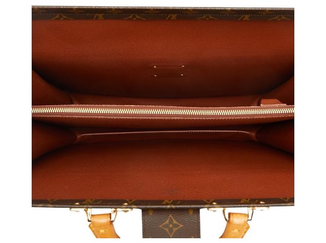 Borsa Business Louis Vuitton Monogram Serviette Fermoire Marrone Monogramma - vista 10