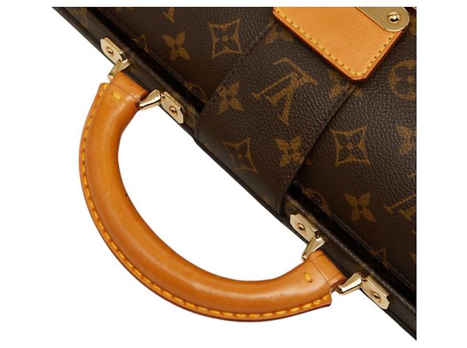 Borsa Business Louis Vuitton Monogram Serviette Fermoire Marrone Monogramma - vista 8