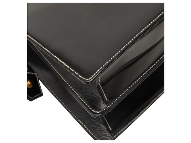 Christian Dior Dior Logo Flap Stitch Handtasche Schwarz - Ansicht 7