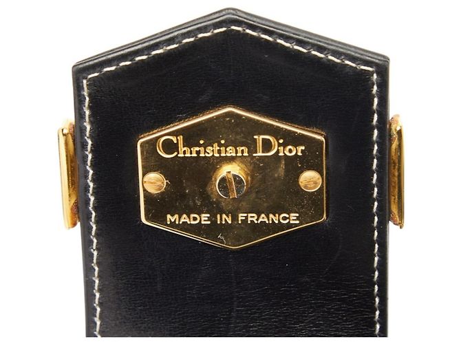 Christian Dior Dior Logo Flap Stitch Handtasche Schwarz - Ansicht 8