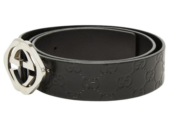 Cintura Gucci Guccissima da uomo Nero - vista 2