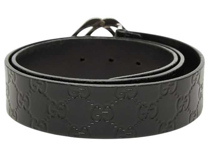 Cintura Gucci Guccissima da uomo Nero - vista 3