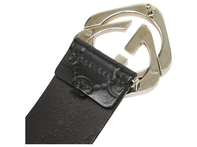 Cintura Gucci Guccissima da uomo Nero - vista 5