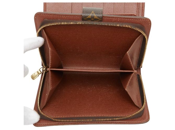 Cartera bi-fold Monogram Louis Vuitton Castaño Monograma - vista 11