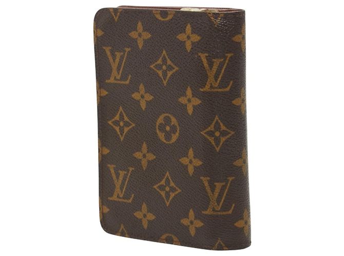 Cartera bi-fold Monogram Louis Vuitton Castaño Monograma - vista 2