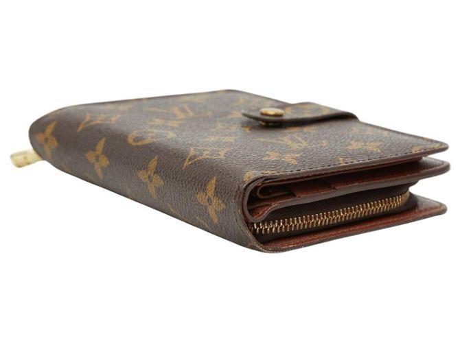 Cartera bi-fold Monogram Louis Vuitton Castaño Monograma - vista 4
