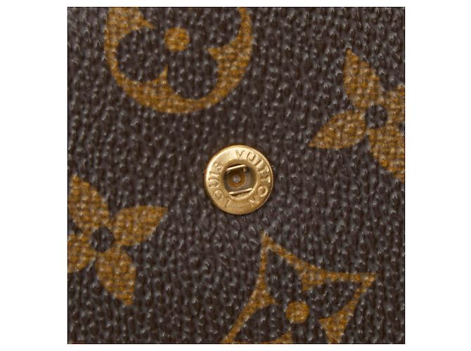 Cartera bi-fold Monogram Louis Vuitton Castaño Monograma - vista 7