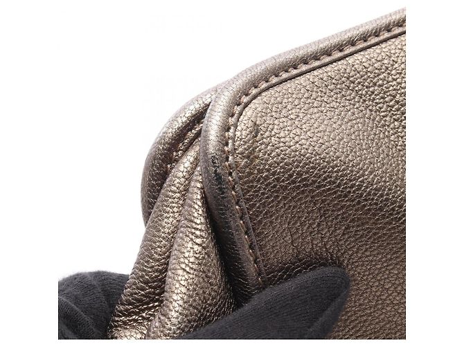 Borsa Loewe Amazona 36 Metallic D'oro - vista 11