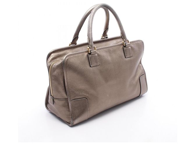 Borsa Loewe Amazona 36 Metallic D'oro - vista 2