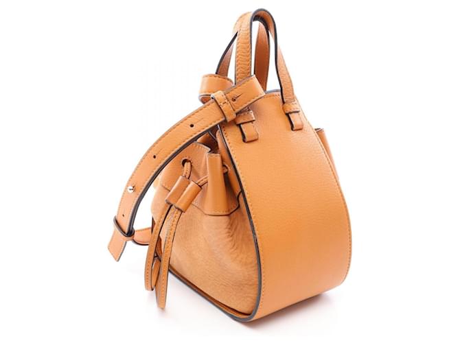 Borsa Loewe Hammock Mini con coulisse Marrone - vista 2