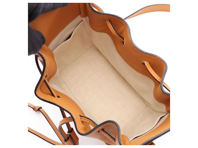 Borsa Loewe Hammock Mini con coulisse Marrone - vista 3