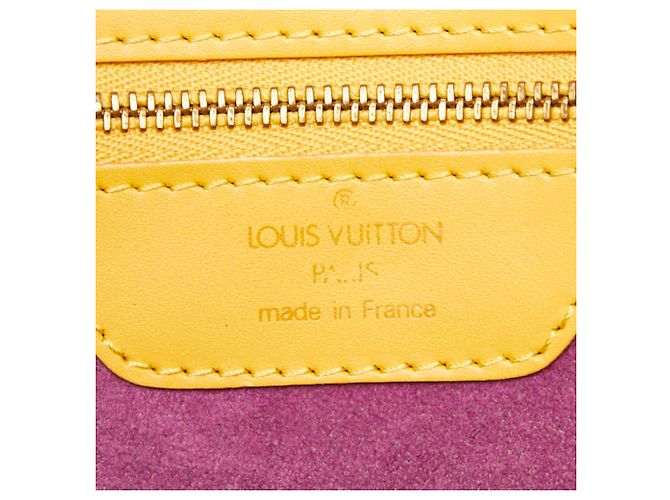 Borsa a tracolla Louis Vuitton Epi Saint Jacques Giallo - vista 10